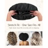 Yanibest Gorro Ducha Mujer Reutilizable Impermeable Forro Satén Banda Elástica