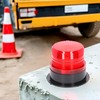 LED Strobe Light - Round Red Warning Safety Flashing Beacon,