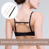 ChAusa 15 Pcs Bra Strap Holder Women's Adjustable Bra Strap