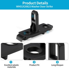 W11316914 Washer Door Strike Compatible with Whirlpool Maytag Amana Inglis Washer WFW5620HW0 WFW6620HC0 WFW6620HW0, Replace Parts W10921697 4929388 AP6872076 PS12711619 EAP12711619 FIX12711619