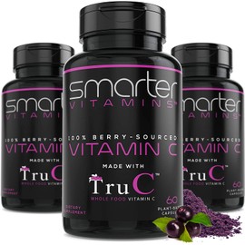 SmarterVitamins Smarter Vitamin 100% Berry Source Vitamin C with TruC 60 capsules (3 packs) / 스마터비타민 100% 베리 소스 비타민C with TruC 60캡슐 3통