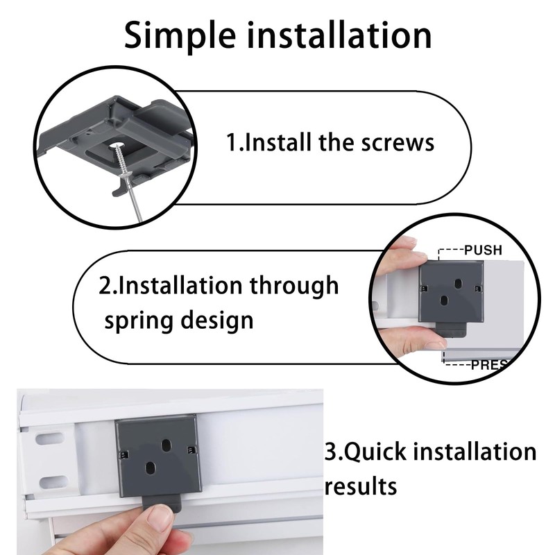 YCUHEN coolaroo Replacement Parts - Outside Mounted Blinds Curtain Rod