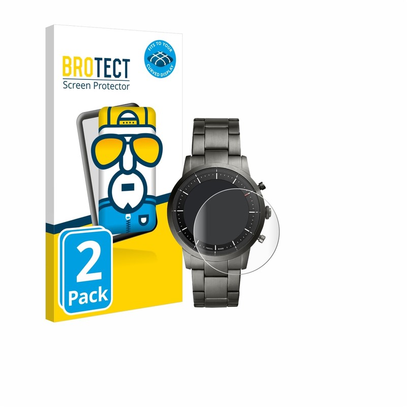 BROTECT Pack of 2 Full Cover Screen Protectors for Fossil