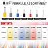 XHF 1700 PCS Ferrule Crimping Tool Kit with Hexagonal Ferrule