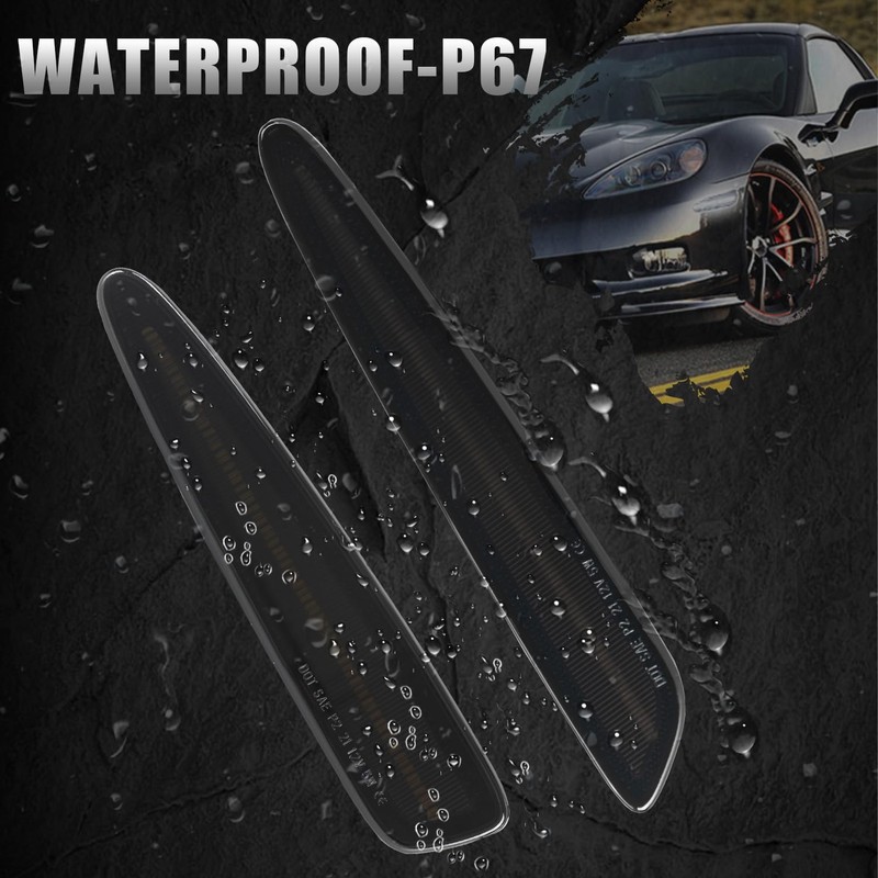 ROCCS C6 Corvette Side Marker Lights Compatible with Chevy Corvette