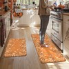 KIMODE Anti Fatigue Kitchen Mats Cushioned, Boho Floral Kitchen Rugs