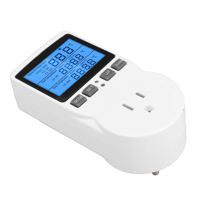 Smart Thermostat Digital Temperature Controller Socket Outlet Timer with Blue