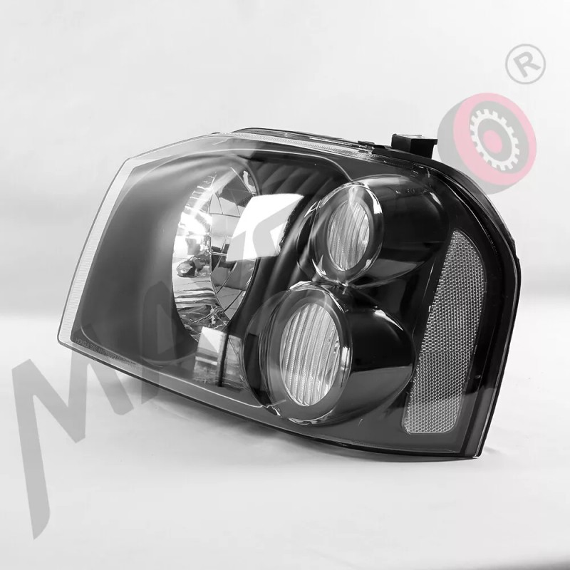Mayello-autoem Pair Black Headlights For 01-04 Nissan Frontier XE/SE Left&Right