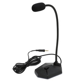 TAIDU USB Desktop Microphone 3.5mm Plug Play Computer Microphone with Mute Button