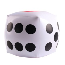 15 Inch Inflatable Jumbo Dice Made of PVC, Fun, Giant Inflatable Cube, Large Inflatable Dice Toy for Pool Party, Indoor and Outdoor Use