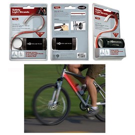 Safety Strobe Ultra Bright Red LED Flash Light Strands (Set of 2)