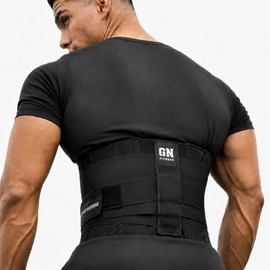 GN FITNESS Faja Gym Hombre para Pesas | Soporte Lumbar Ajustable que No se Mueve | Cinturón Fitness para Entrenamiento - G