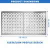 Tjernlund 950-8304 Underaire Steel Crawl Space Vent, Steel Diamond Pattern,