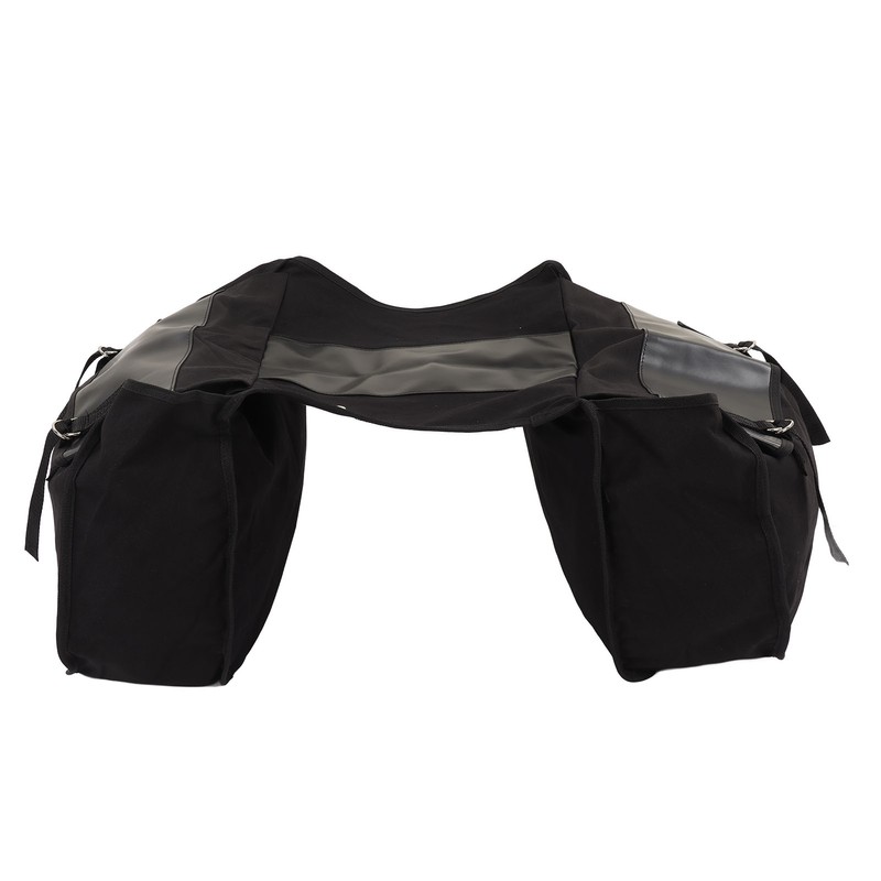 Bicycle Bike Rear Seat Carrier Bag Canvas Cycling Double Bags