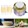 Mini Electric Pottery Wheel Metal CW CCW Adjustable Stepless Speed