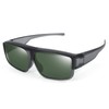 Br'Guras Fit Over Polarized Sunglasses Flip Up Lens for Men