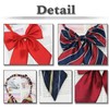 White Fang NC058 Bowtie, Ribbon, Stylish, Students, Uniform, Fashion, Striped,