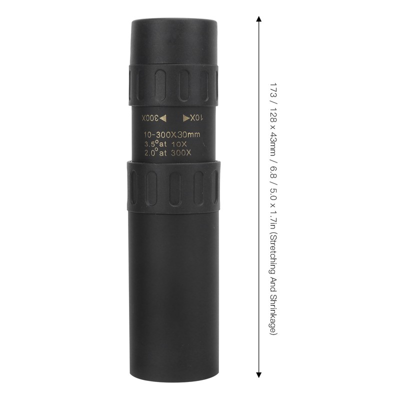 10300x30 Portable Monoculars Stretch Easily Waterproof Telescope Stable Imaging HD
