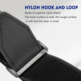 2 Pack Wheelchair Leg Strap,Wheelchair Accessories for Footrest and Leg Rest Restraints,Velcro Leg Straps Seat Belt- Medical Restraints for Elderly Dementia Parkinson's Patients(Black)