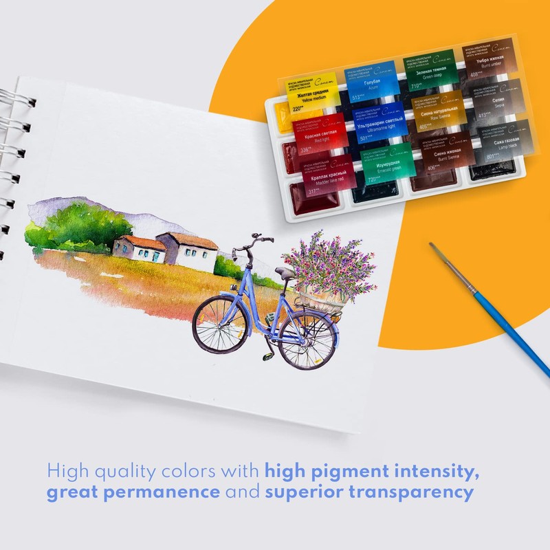 Sonnet Watercolour Paint Set, 12 Watercolour Paints for Exterior Painting,