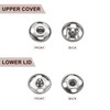 sourcing map 5 Set Sew-on Snap Buttons 10mm Metal Snap