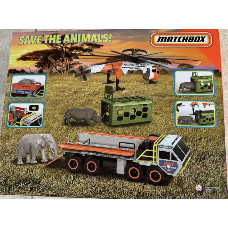 Matchbox By Mattel Animal Rescue Combo Pack Vehicles New