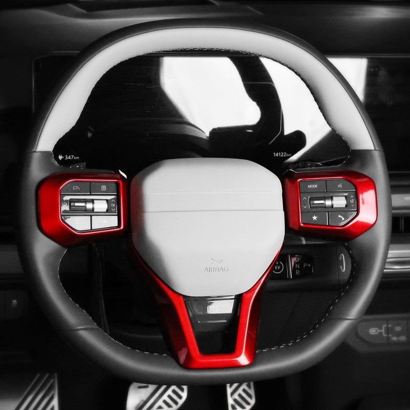 JUIVEEL ABS Car Steering Wheel Frame Cover Steering Wheel Button
