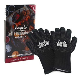 Charma Kaman Premium BBQ Gloves & 10 Grill Recipes, Kitchen Gloves and Oven Gloves