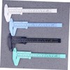 OSALADI 8-piece Metric Mini Caliper Set Plastic Ruler 150mm 0.5mm