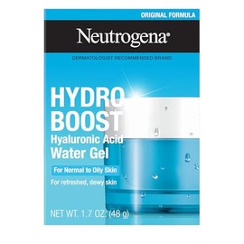 Neutrogena Hydro Boost - Gel de agua, hidratación de 24 horas para piel normal/grasa, fragancia exclusiva, hidratante facial con ácido hialurónico, cuidado de la piel para piel jugosa, profundamente