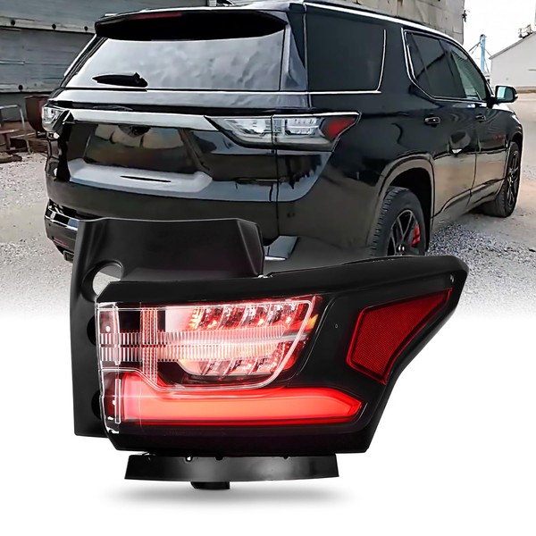 AKKON - Fits 2018-2021 Chevy Traverse [FULL LED] Black Clear