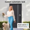 HEI LIANG Fingerprint Smart Door Knob with Fingerprint & Keypad,