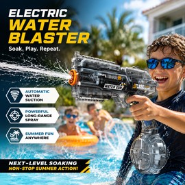 Electric Water Gun for Summer Outdoor Play – Automatic Water Blaster for Pool, Beach & Backyard Fun