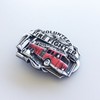 JEAN'S FRIEND Vintage Style Fire Truck FireFighter Enamel Belt Buckle