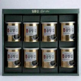 Gold Smile [골드스마일]캔김 선물세트 하나맛김 일품 조미 곱창김 8캔 추석 명절 선물 세트 Gold Smile Can Kim Gift Set Hanamatch Kim Ilpum Jomi Gopchang Kim 8 Cans Chuseok Holiday Gift Set