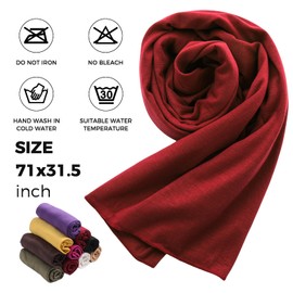 GERTURY 2 Pieces Stretch Head Wraps for Black Women, Lightweight Turban Head Scarf Hair Wraps for Women's Hair