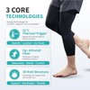 Vital Salveo-Sports and Outdoor Compression Long Knee Sleeve Support- Germanium