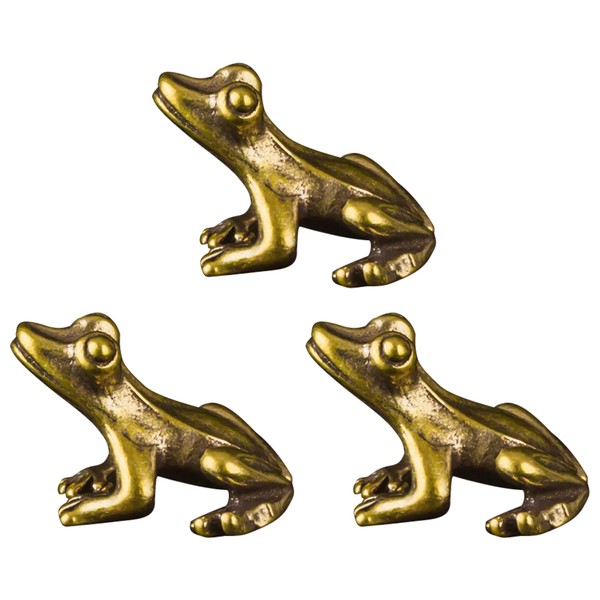 HAMILO Feng Shui Goods, Money Fortune, Frog, Frog, Figurine, Lucky Item, Amulet, Lucky Charm, Set of 3