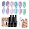 6 Uds 9d Cristal Holográfico Efecto Ojo De Gato Esmalteimán