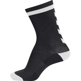 Hummel Unisex Elite Indoor Sock Low Socks, unisex_adult, Socks, 204043-2114, black/white, 39-42