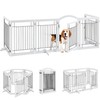 Yaheetech 148-inch Extra Wide Pet Gate for Dogs 34-inch Tall