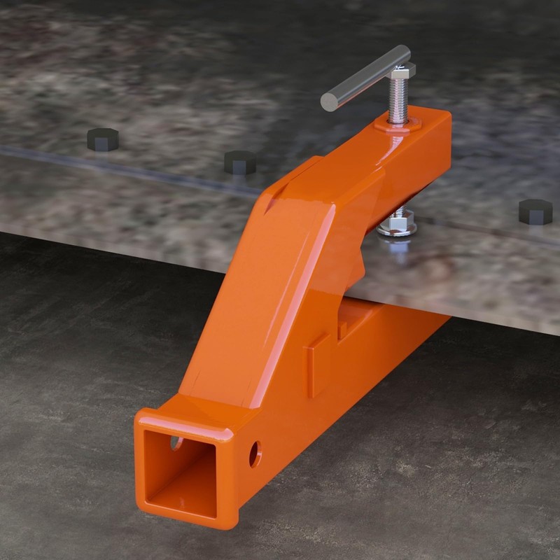 DEXSO 2" Clamp on Trailer Hitch Receiver for Tractor Bucket