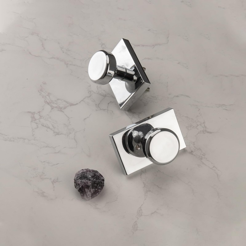 STARPY Interior Door Knobs for Hall, Polished Chrome Door Handles
