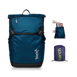 torch Daypack for Women - 15.6 Inch Laptop Backpack Lightweight Casual Daypack with Rain Cover for Travel, Business, Outdoor - Sinpo (Blue)