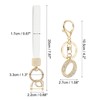 PATIKIL Leather Wristlet Keychain, Initial Letter O Keychains with Key