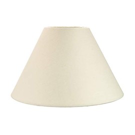 Traditional 12" Cream Cotton Coolie Lampshade Suitable for Table Lamp or Pendant by Happy Homewares