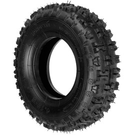 FVRITO 4.10-6 4.10/3.50-6 NHS Tire and Inner Tube for Go Kart Chinese ATV Quad 4 Wheeler Mini Bike Lawn Equipment Garden Rototiller Snow Blower Wheelbarrow lawn Tractor with bent Valve Stem Set of Two