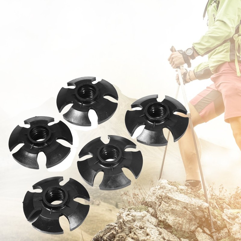 Vbest Life Pack of 5PCS Hiking Pole Basket, Rubber Hiking
