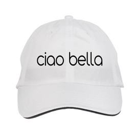 Makoroni - ciao Bella Hat Adjustable Cap, DesX60 White