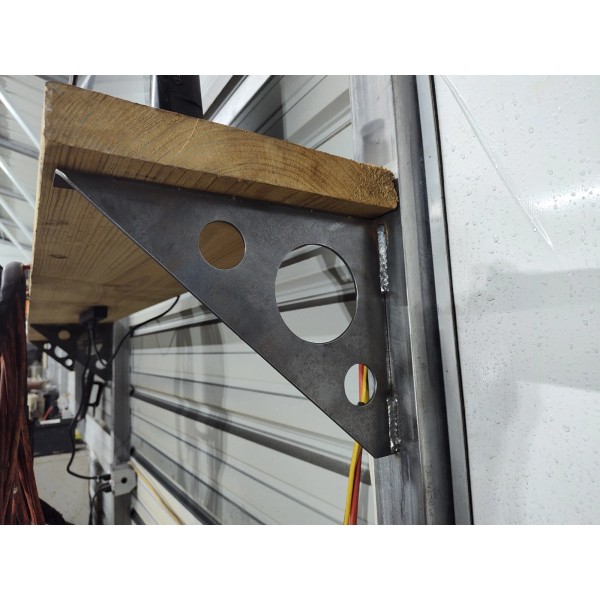 Boleshu Qty4 Weld On Shelf Brackets Heavy Duty Storage Rack